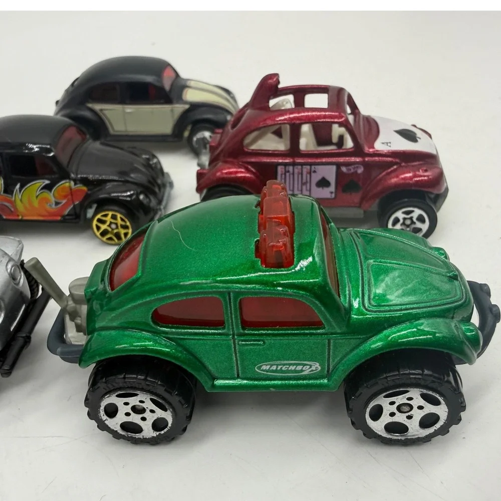 Hot Wheels Matchbox Maisto VW Beetle Diecast Car Lot 5pc Vintage Mixed Used